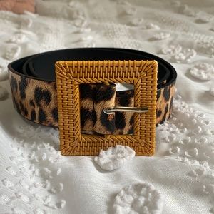Cheetah print belt. Impressions online boutique